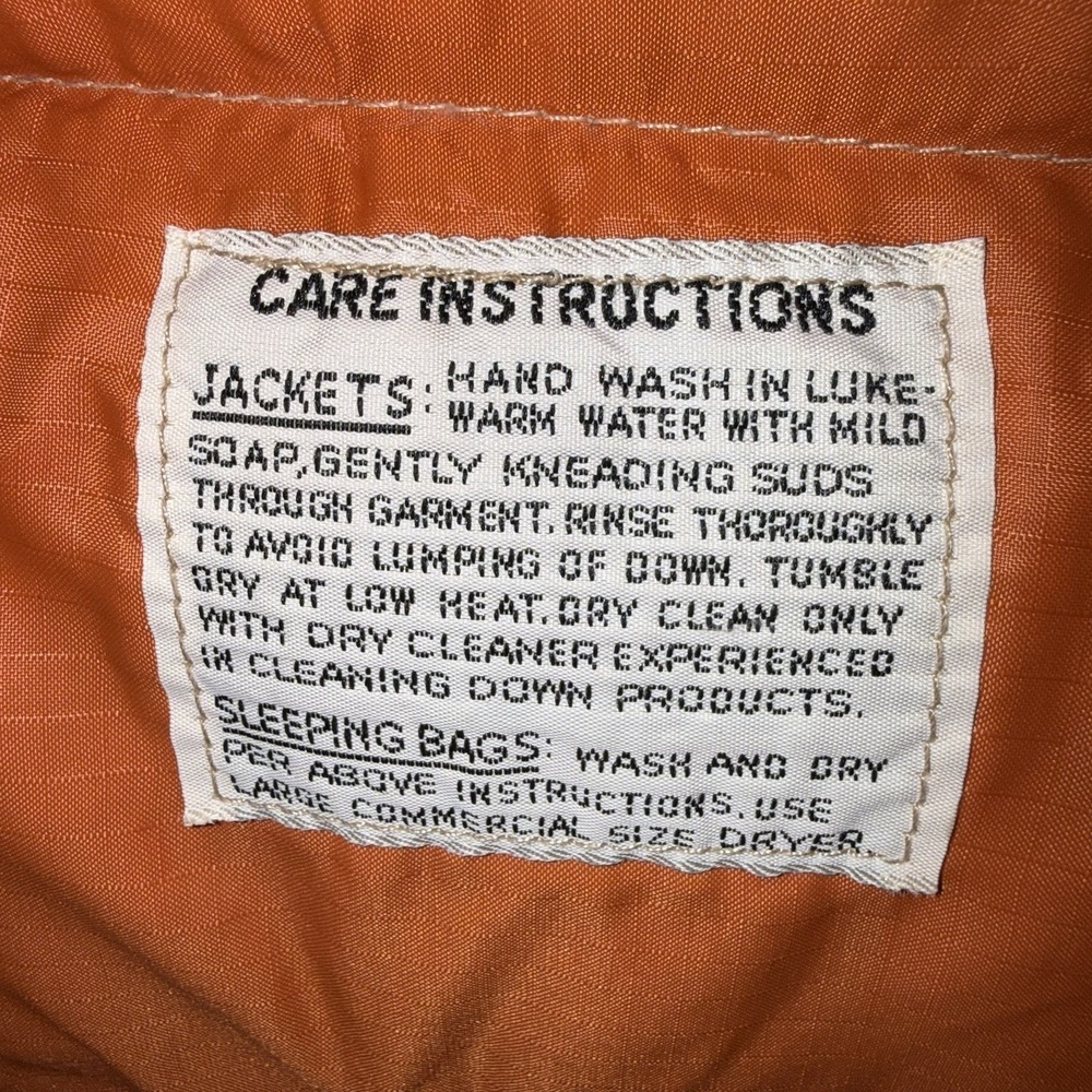 Vintage The North Face Women's Small Down Vest Tan Orange Puff Vest Outerwear - Picture 4 of 12